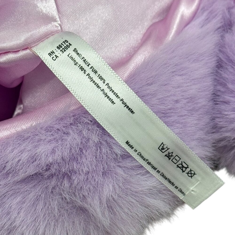 Anthropologie Lavender Faux Fur Shrug Sleeve Wrap – One Size - Picture 4 of 9